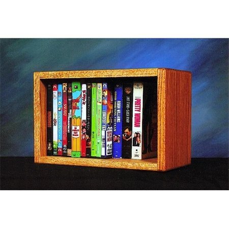 WOOD SHED Wood Shed 110-1 W Solid Oak desktop or shelf DVD- VHS Cabinet 110-1 W